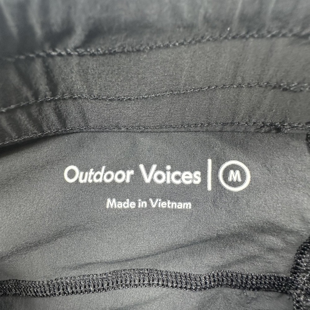 Outdoor Voices Pants Womens Medium Black Track Pant Athletic Running Joggers - Picture 5 of 12
